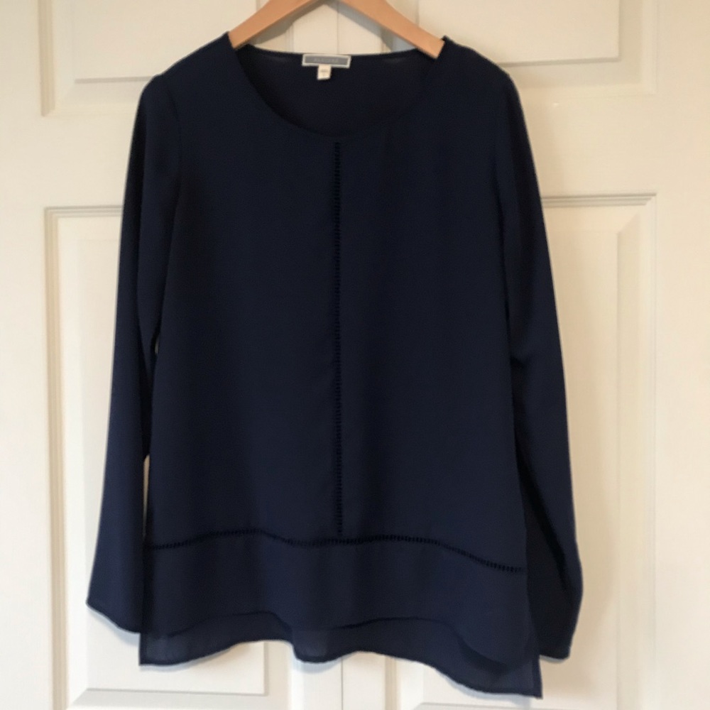navy blouse